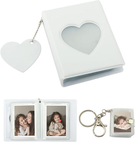 مجموعة كتب حامل بطاقات الصور مقاس 3 بوصات مكونة من 32 جيبًا هدية ألبوم صور صغير، ألبوم صور بولارويد بإطار واحد، كتاب تخزين البطاقات الصغيرة (كتاب حامل بطاقات الصور) in Kuwait