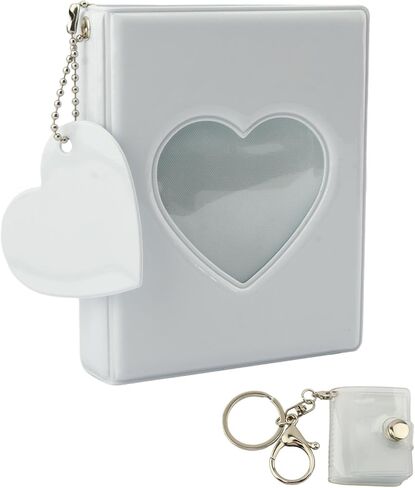 مجموعة كتب حامل بطاقات الصور مقاس 3 بوصات مكونة من 32 جيبًا هدية ألبوم صور صغير، ألبوم صور بولارويد بإطار واحد، كتاب تخزين البطاقات الصغيرة (كتاب حامل بطاقات الصور) in Kuwait