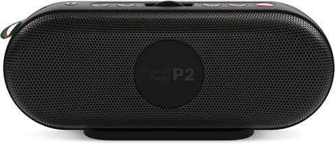 Polaroid P2 Music Player (Black) - Powerful Portable Wireless Bluetooth Speaker Rechargeable with Dual Stereo Pairing in Saudi Arabia