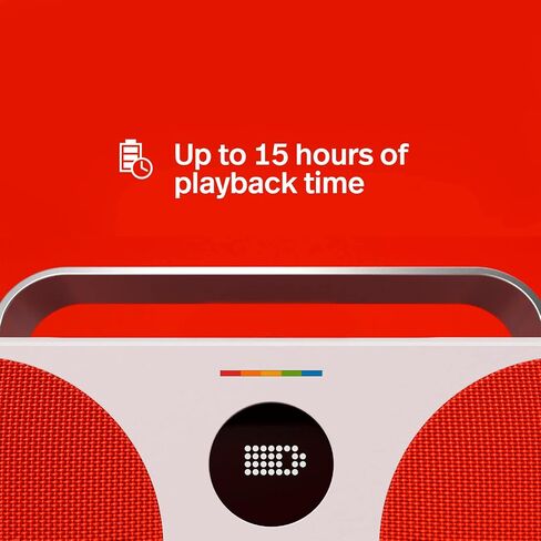 Polaroid P2 Music Player (Black) - Powerful Portable Wireless Bluetooth Speaker Rechargeable with Dual Stereo Pairing in Saudi Arabia