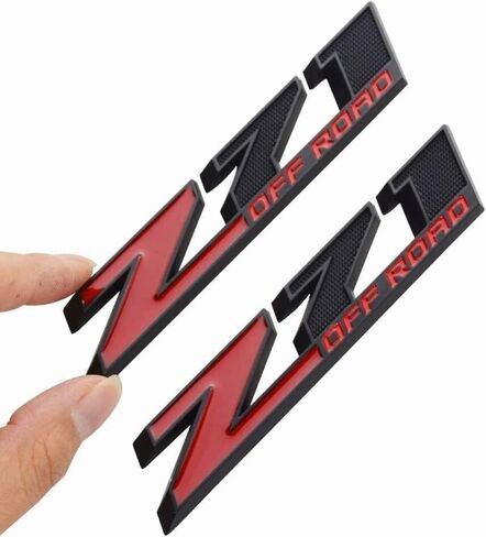 Aimoll 2pcs Z71 Off Emblems with Strong Tape Decal Emblems Badge Replacement for GMC Chevy Silverado Sierra Suburban (Black) in Kuwait