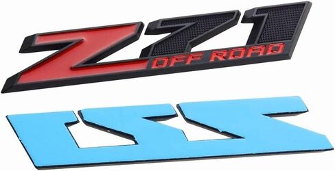 Aimoll 2pcs Z71 Off Emblems with Strong Tape Decal Emblems Badge Replacement for GMC Chevy Silverado Sierra Suburban (Black) in Kuwait