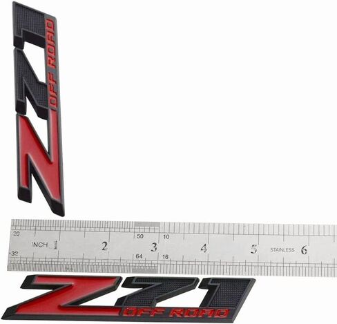 Aimoll 2pcs Z71 Off Emblems with Strong Tape Decal Emblems Badge Replacement for GMC Chevy Silverado Sierra Suburban (Black) in Kuwait