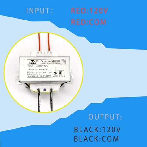 مدخل تيار متردد 110 فولت - 120 فولت مخرج تيار متردد 12 فولت 10 فولت أمبير محول طاقة للمحرك المتزامن، ضوء العنوان، النافورة، الفرن، راديو موقع العمل المحمول من ديوالت، دائرة حماية مكبر الصوت. in Kuwait