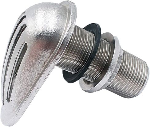 Yanyu 1-1/4" مصفاة مدخل القارب NPT الخيوط القياسية الأمريكية من خلال مدخل الهيكل 1-1/4" مرشح مغرفة البحرية الفولاذ المقاوم للصدأ 316 قارب التقاط المياه مع حشوات غسالة مطاطية in Kuwait