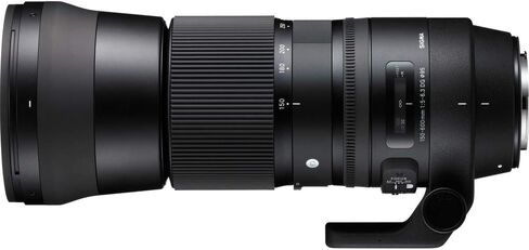 عدسة سيجما 150-600 ملم f/5-6.3 DG OS HSM المعاصرة لكاميرا Canon EF Mount (الولايات المتحدة الأمريكية) حزمة فاخرة مع علبة عدسة مبطنة ومجموعة تنظيف عدسة الكاميرا 6AVE in Saudi Arabia