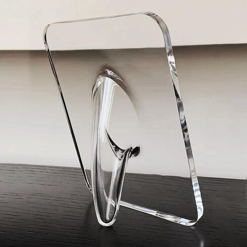 مزهرية من الأكريليك بإطار زهرة مزهرية على الطراز الحديث حامل ترتيب الأزهار لطاولة المكتب المركزية لتزيين المنزل (واضح) in Kuwait