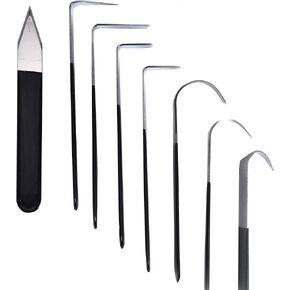YaeTek 8 Pack Pottery Tools Stainless Steel, 8 Styles Carving Shaping Knives Craft Trimming Clay Sculpture Hand Tools Artist Ceramic Tools Set for Carving, Sculpting, Shaping, Modeling