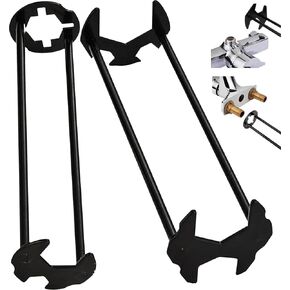 2 قطعة متعددة الوظائف بالوعة وجع مجموعة 7 أحجام الكربون الصلب صنبور وجع للمساحات الضيقة حوض وجع للمطبخ الحمام أربعة الفك عرافة السباكين وجع أدوات إصلاح للرجال in Kuwait