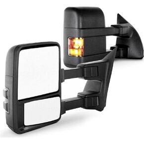 SCITOO Tow Mirrors Compatible with 2003-2007 for Ford for F250 for F350 for F450 for F550 Towing Mirrors with Manual Control Turn Signal Light Left Right Side