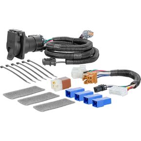 CURT 56401 Vehicle-Side Custom RV Blade 7-Pin Trailer Wiring Harness, Fits Select Nissan Pathfinder , black