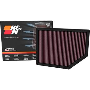 K&N Engine Air Filter: High Performance, Premium, Washable, Replacement Filter, Compatiable with Ford 2022-2023 Bronco/Ranger Raptor, 33-5132
