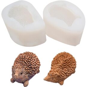 Yayatty Animal Resin Molds Tools, 2 PCS Hedgehog Resin Casting Molds Epoxy Silicone Molds for Resin Craft DIY, Keychain, Home Decoration