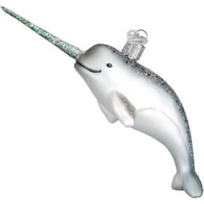 Old World Christmas NARWHAL Ornament, Multi
