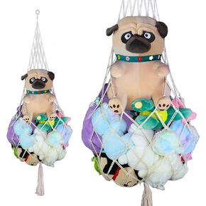 stuffed animal storage Black stuffed animal hammock Banana Shape Ceiling Hanging Net Toys or Clothes Holder Room Organization for kid room Bedroom Playroom