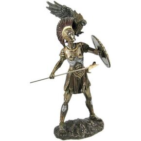 Athena Greek Goddess Bronzed Statue Sculpture Minerva