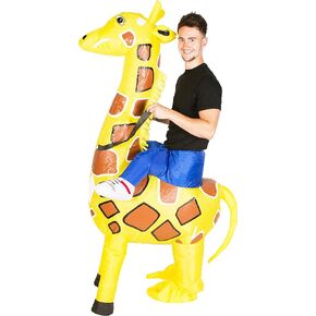 Adult Inflatable Giraffe Fancy Dress Costume