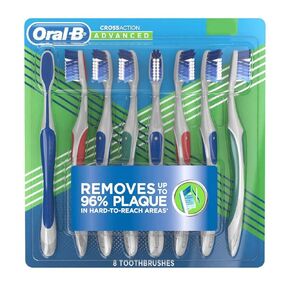 Oral-B Pro-Health Cross Action Advanced Toothbrush, Medium - 8 pack