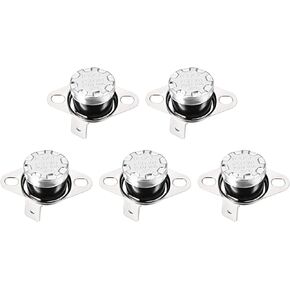 KSD301 Thermostat 40C NO Temperature Thermal Control Switch, [for Microwave Oven Refrigerators] - Normally Open/90C Angle/5pcs