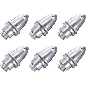 MECCANIXITY RC Plane Airplane Spinners, 3.17mm Extrusion Propeller Adapter Saver for Shaft Brushless Motor Speed Controllers, Pack of 6
