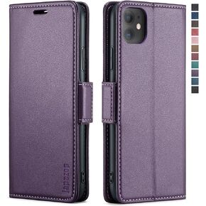 japezop Compatible with iPhone 11 Case,iPhone 11 Case Wallet with[RFID Blocking] Card Holder Kickstand, Leather Flip Wallet Case for iPhone 11 6.1 inch(Black)