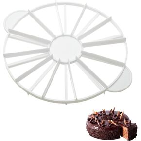 Cake Portion Marker Cake Cutter Slicer Cheesecake Cutter for Even Slices,Round 14/16 Piece Double Sided Cake Portion Marker Cake Divider Baking Tool for 10 Inch Diameter