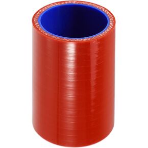 Motoforti Universal Straight Reducer Hose Silicone Hose Coupler Intercooler Tube 4-Ply Reinforced Intake Reducer Intercooler Pipe, 40mm, Silicone, Black
