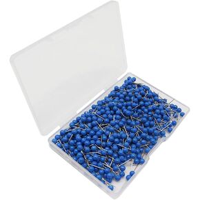 500 Pcs Plastic Round Head Push Pins Travel Map Push Pins Crafting Photo Thumb Tacks Office Bulletin Board Push Pin Wall Decoration Thumb Tack Black