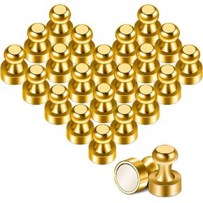 Fridge Magnets Strong Magnet,22Pcs Yellow Cute Magnets,Strong Fridge Magnets for Fridge,Refrigerator Magnets for Whiteboard,Magnetic Push Pins for Kitchen Must Haves
