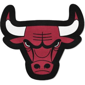 FANMATS NBA Chicago Bulls Mascot Mat, Small, Black