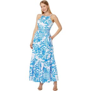 Lilly Pulitzer Women's Charlese Cotton Halter Maxi