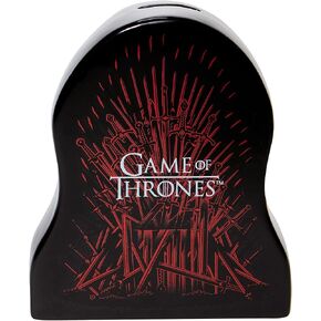 Department 56 Game of Thrones The Iron Throne Coin Bank, 7.5 Inch, Black