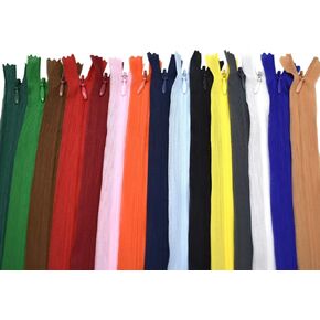 30Pcs 23.3 Inch Invisible Zippers Lace Tape for Pillows Clothing and Tailor Sewer Sewing Craft Crafter's Special Mix Color