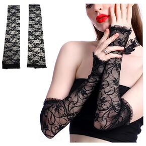 1pack Black Lace Cat Ears Masquerade Mask Half-faced Lace Cover for Halloween Christmas Carnival Party Costume Women Girls (Headband)