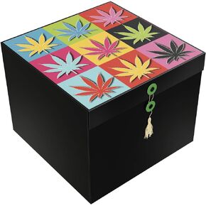 EZ Gift Box Warhol Kabiss 10x10x8 Decorative Gift Box, Comes Flat, Pops Up in Seconds, includes Note Card, Envelope and Tissue Paper - No Glue or Tape Required by Endless Art US