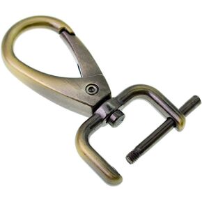 Bobeey 4pcs 51x27mm Swivel Snap Hooks Purses Clasps with Screw Bar for 1 1/2'' Width Webbing&Leather Strap,Easy to Replace Lobster Clasps,Jewelry Clasps,BBC31 (38,Silver)
