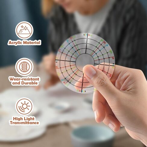 Circular Divider Pottery Supplies DIY Gadgets Ceramics Modeling Pottery Trimming Shaping Tool, 12cm in Saudi Arabia