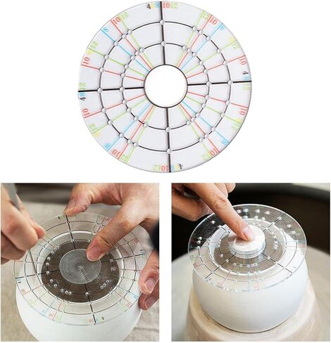 Circular Divider Pottery Supplies DIY Gadgets Ceramics Modeling Pottery Trimming Shaping Tool, 12cm in Saudi Arabia