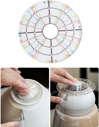 Circular Divider Pottery Supplies DIY Gadgets Ceramics Modeling Pottery Trimming Shaping Tool, 12cm in Saudi Arabia