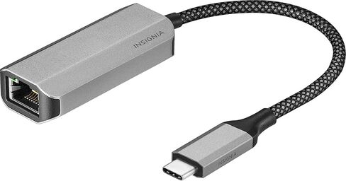 Insignia USB-C to Ethernet Adapter, Plug-and-Play Supports up to 1 Gbps High-Speed in Kuwait