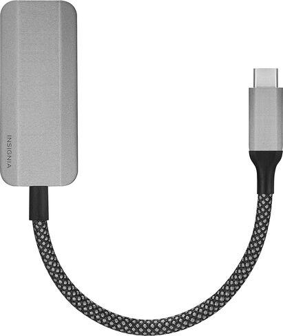 Insignia USB-C to Ethernet Adapter, Plug-and-Play Supports up to 1 Gbps High-Speed in Kuwait