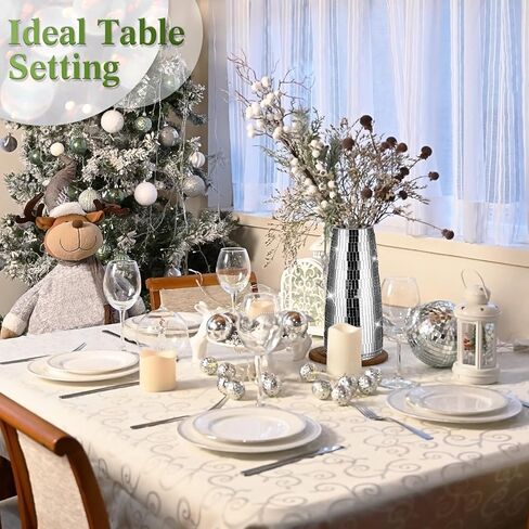 Disco Ball Flower Vase Silver Disco Ball Planter Mirrored Disco Vase Glitter Mosaic Glass Vase for Home Table Living Room Decorations Wedding Flower Arrangement Gift, 9 in Tall in Kuwait