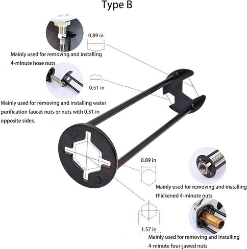 2 قطعة متعددة الوظائف بالوعة وجع مجموعة 7 أحجام الكربون الصلب صنبور وجع للمساحات الضيقة حوض وجع للمطبخ الحمام أربعة الفك عرافة السباكين وجع أدوات إصلاح للرجال in Kuwait