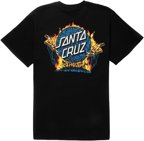 SANTA CRUZ Skateboards Shirt Knox Firepit Dot Black in Saudi Arabia
