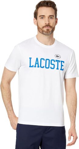Lacoste Men's Short Sleeve Classic Fit Tee Shirt W/Large Wording in Saudi Arabia