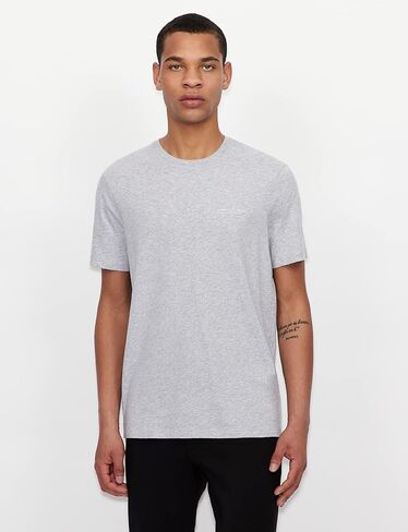A|X ARMANI EXCHANGE Men's Short Sleeve Micro Milano/Ny Logo T-Shirt in Saudi Arabia