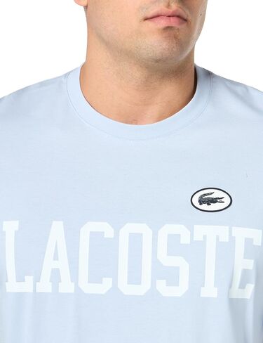 Lacoste Men's Short Sleeve Classic Fit Tee Shirt W/Large Wording in Saudi Arabia