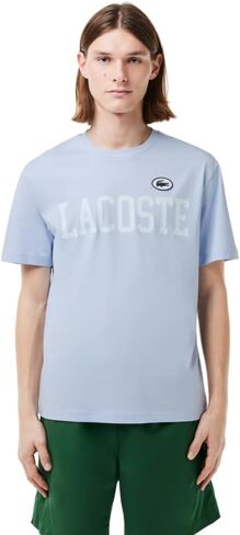 Lacoste Men's Short Sleeve Classic Fit Tee Shirt W/Large Wording in Saudi Arabia
