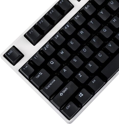 Black White Cherry Profile PBT Double Shot 104 108 ANSI ISO Top Print Shine Through Translucent Backlit keycap Suitable for MX Mechanical Keyboard (Only Keycap) (Black) in Saudi Arabia