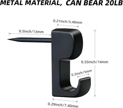 30 قطعة من مسامير الإبهام للتعليق على الحائط، وخطافات دبابيس للتعليق، وشماعات الصور على القماش أو الجدار الخشبي للمكتب المنزلي والمدرسة (أسود) in Kuwait